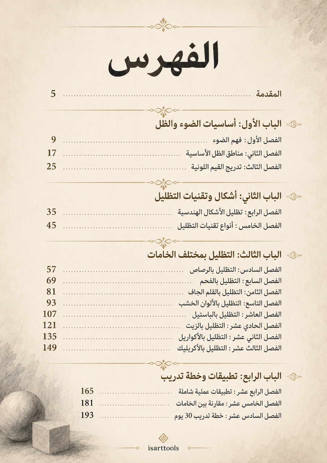 أسرار التظليل – الدليل الشامل لاحتراف الضوء والظل بجميع الخامات |pdf